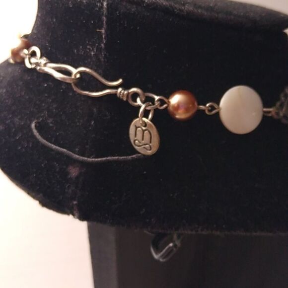 Elegant Multi-Strand Pearl and Bead Six Strand Necklace Granny Chic - Picture 3 of 6